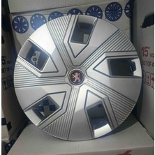 Yk 15 Inç Peugeot 301 / 306 / 307 / 308 / 206 / 208 / Partner / Bipper Uyumlu Jant Kapağı 4'lü Takım Amblem Hediyeli