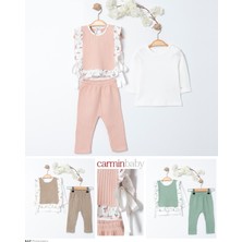 Carmin Baby Fırfırlı Üçlü Takım