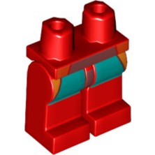 LEGO Minifigür Parçaları: Legs Decorated, Bacak, Ayak: 970C00PB1274