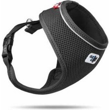 Hobibahçem Basic Air-Mesh Köpek Göğüs Tasması Black Xs