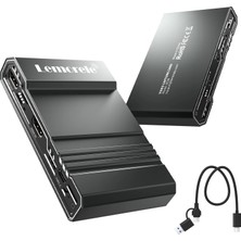 Lemorele AC09 4K 60HZ HDMI Video Capture Card - Obs Twitch Yayıncı Ses/görüntü Yakalama Kartı (Sıfır Gecikme) Ps5 / Xbox / Pc / Mac / Kamera Uyumlu
