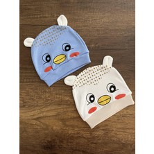 Gülümse Gel Yenidoğan Kız Erkek Bebek Civcivli Bebek Bandana Şapka Başlık Fiyonklu Kurdeleli Civciv Model 2ADET