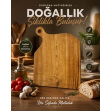 Seymen Bıçakçılık Doğal Masif Ahşap Kesme Tahtası – Şık Sunum ve Mutfak Tahtası