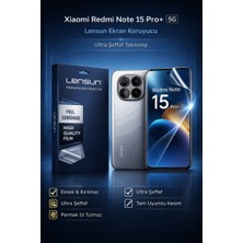 Luxeloom Lensun Xiaomi Redmi Note 15 Pro+ 5g Esnek Ultra Şeffaf Ekran Koruyucu