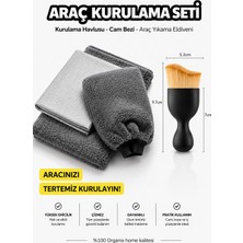 Organix Home Araç Kurulama Bezi Yüksek emiciliği sayesinde su lekesi bırakmadan hızlı ve güvenli kurulama sağlayan 4’lü Araç içi Set.