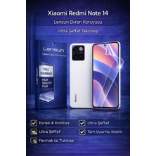Luxeloom Xiaomi Redmi Note 14 Lensun Esnek Kırılmaz Ultra Şeffaf Ekran Koruyucu Film