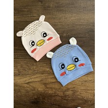 Gülümse Gel Yenidoğan Kız Erkek Bebek Civcivli Bebek Bandana Şapka Başlık Fiyonklu Kurdeleli Civciv Model 2ADET