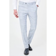 MCR Ekoseli Slim Fit Klasik Erkek Pantolon