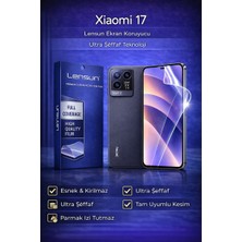 Luxeloom Xiaomi 17 Lensun Ultra Şeffaf Tam Kapsamlı Esnek Ekran Koruyucu