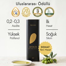 Ayolis Premium Gurme Domat Zeytinyağı 2 Lt Ödüllü Yüksek Polifenollü Erken Hasat Soğuk Sıkım Natürel Sızma Zeytinyağı