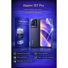 Luxeloom Lensun Xiaomi 15T Pro Ultra Şeffaf Esnek Ekran Koruyucu Film