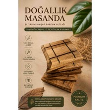 Htd Wood Desenli Bardak Altlığı