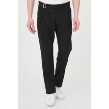 MCR Düz Slim Fit Pileli Kemer Tokalı Erkek Pantolon