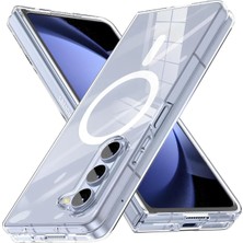 Velvoria Sert Sararmaz Magsafe Şeffaf Kılıf Galaxy Z Fold 5