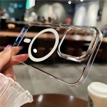 Velvoria Sert Sararmaz Magsafe Şeffaf Kılıf iPhone 15 Pro