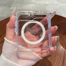 Velvoria Sert Sararmaz Magsafe Şeffaf Kılıf Galaxy Z Flip 6