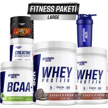 Proteinocean Fıtness Paketi Large -  Cookie & Cream  Yeşil Elma