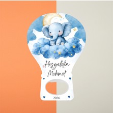 Hedef Plus 20 Adet Balon Magnet Açacak Yeni Doğan Fil Temalı, Doğum Günü Hediyelik Magnet