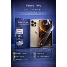 Luxeloom Lensun Iphone 17 Pro Ultra Şeffaf Esnek Ekran Koruyucu Film