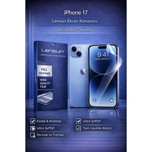 Luxeloom Lensun Iphone 17 Ultra Şeffaf Esnek Ekran Koruyucu Film