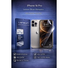 Luxeloom Lensun Iphone 16 Pro Ultra Şeffaf Ekran Koruyucu Film