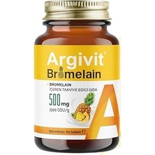 Uravas Store Argivit Bromelain Içeren Takviye Edici Gıda 500 Mg 60 Tablet