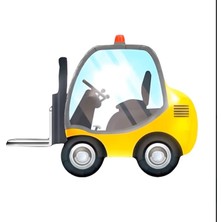 Folyo Balon Sarı Forklift