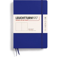 Leuchtturm 1917 LEUCHTTURM1917 NOT Defteri orta boy (A5), sert KAPAK, 251 Numaralandırılmış sayfa, Düz, ınk BLUE 369791