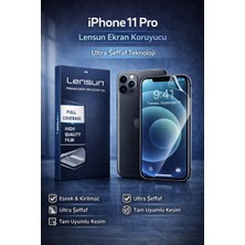 Luxeloom Lensun Iphone 11 Pro Ultra Şeffaf Ekran Koruyucu Film