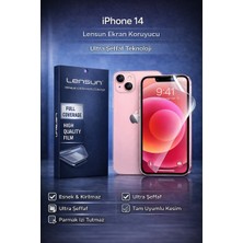 Luxeloom Iphone 14 Lensun Premium Ekran Koruyucu Film - Ultra Şeffaf & Parmak Izi Tutmaz
