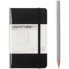 Leuchtturm 1917 LEUCHTTURM1917 Sert Kapak 100 Gr. Kağıt A6  Adres Defteri Siyah 316927