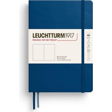 Leuchtturm 1917 LEUCHTTURM1917 Not Defteri Orta Boy (A5), Sert Kapak, 251 Numaralandırılmış Sayfa, Düz, Indigo Mavisi