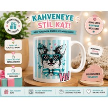 Gmt Ambalaj Sevimli Köpek Tasarımlı Porselen Kupa Bardak – Renkli ve Eğlenceli Baskı