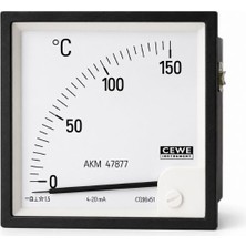 Gümrük Bey Cewe Cq Analog Panel Ampermetre 20 Ma Dc – 96×96 mm Endüstriyel Ölçüm Cihazı