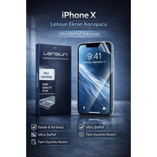 Luxeloom Lensun Ultra Şeffaf Ekran Koruyucu Film - Iphone x