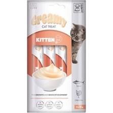 Uravas Store Ton Balıklı ve Tavuklu Krema Yavru Kedi Ödül Maması 4X15 gr