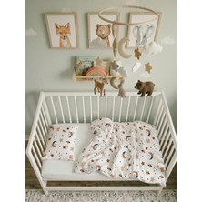 Bebek Nevresim Takımı 3’lü Set | 100X150 Cm, Fermuarlı, Hipoalerjenik, %70 Pamuklu, Desenli