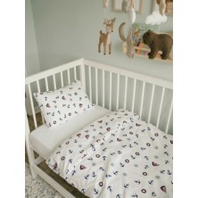 Bebek Nevresim Takımı 3’lü Set | 100X150 Cm, Fermuarlı, Hipoalerjenik, %70 Pamuklu, Desenli