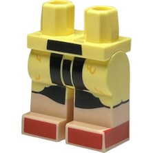 LEGO Minifigür Parçaları: Legs Decorated, Bacak, Ayak: 970C00PB1488