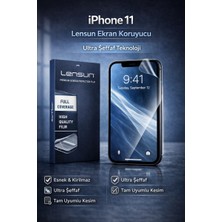 Luxeloom Lensun Iphone 11 Ultra Şeffaf Ekran Koruyucu Film