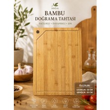 Tunay Bambu Kesme Tahtası 36X26
