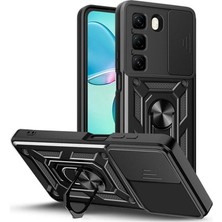 Nanospace Infinix Hot 60 ile Uyumlu Kılıf Kamera Korumalı Zırh Tank Sürgülü Vega Kapak