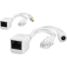 Hobilinka Ip Kamera Poe Set Ethernet Adaptör Güç Kablosu Beyaz HDX1324