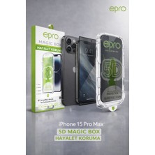 Luxeloom Epro 5d Magic Box Hayalet Ekran Koruyucu - Iphone 15 Pro Max