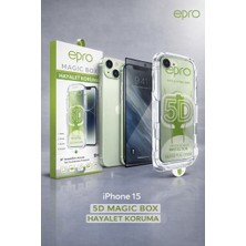 Luxeloom Epro Iphone 15 5d Magic Box Hayalet Koruma Tam Kapsama Ekran Koruyucu