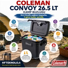 Coleman Convoy 28QT 26.5 L Dark Storm Taşınabilir Soğutucu Buzluk