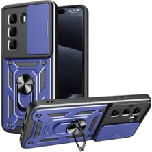 Nanospace Infinix Hot 60 ile Uyumlu Kılıf Kamera Korumalı Zırh Tank Sürgülü Vega Kapak