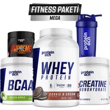 Proteinocean Fıtness Paketi Mega - Cookie & Cream  Yeşil Elma