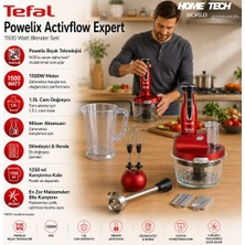 Tefal Powelix Activflow Expert 1500 Watt Cam Hazneli Blender Seti - Kırmızı