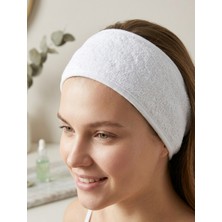 Vivesta Home 3’lü Set Cırt Cırtlı Beyaz Havlu Saç Bandı Unisex – Makyaj, Cilt Bakımı, Spa & Yoga Için Ayarlanabilir Yumuşak Bandana (9X65 Cm)